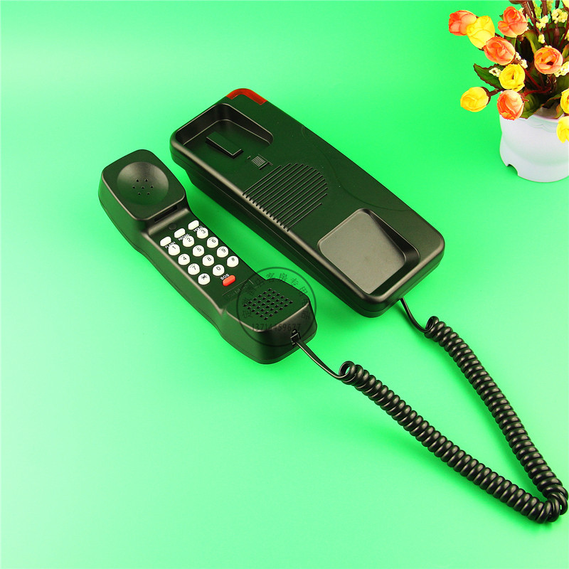 兴梓sn-0012黑色酒店浴室分机 挂式电话机 卫生间防水防潮挂机