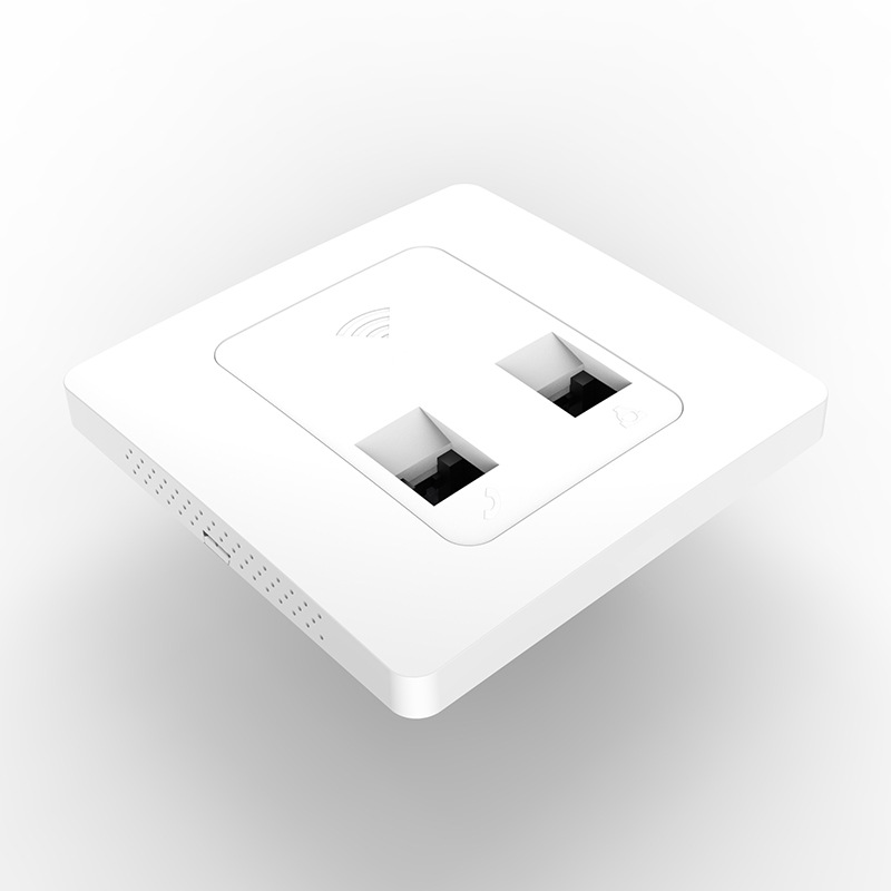 墙壁式无线ap嵌入式86型面板路由器酒店别墅企业wifi覆盖poe供电