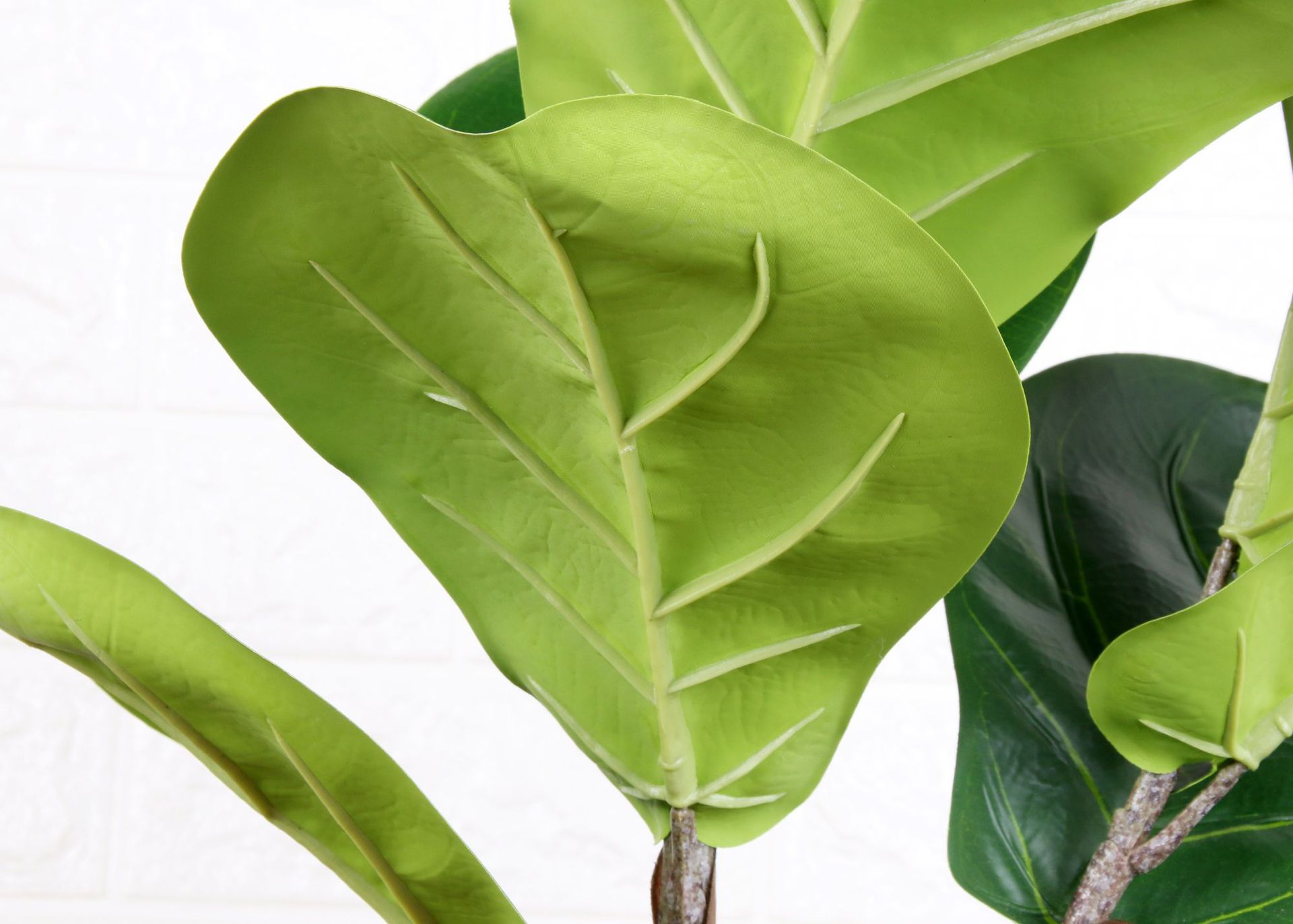 厂家批发仿真琴叶榕绿植物盆栽居家办公装饰批发单枝长枝琴叶榕