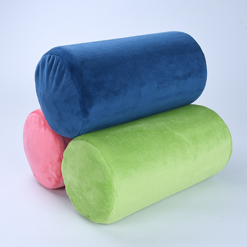 圆柱形枕头批发记忆棉圆柱枕枕芯聚氨酯慢回弹圆柱型抱枕靠枕