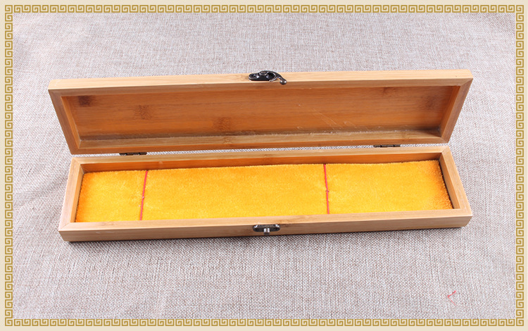 批发供应红木毛笔盒竹制毛笔盒包装盒二只毛笔盒礼品盒