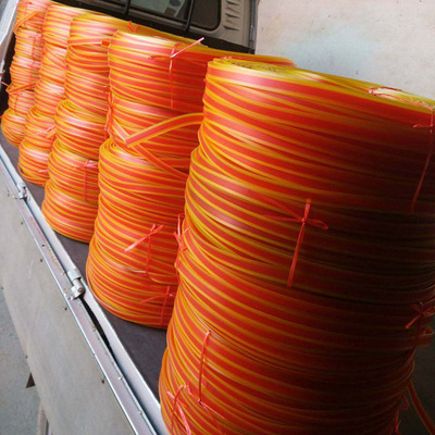 厂家直销 高弹力牛筋绑带 牛筋双色带 双色牛筋拉带1.8米