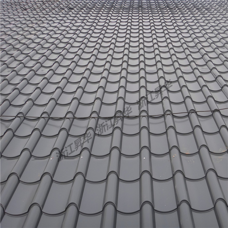 黑色磨砂式仿古琉璃瓦 图书馆 歌剧院 铁青灰色彩钢琉璃瓦