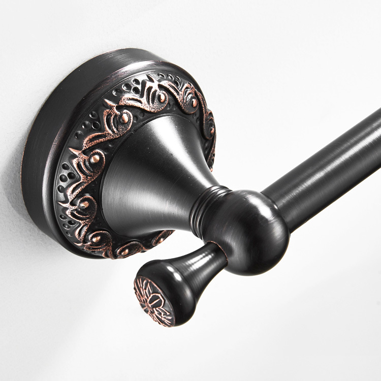 低价批发零售复古黑古铜色新款纸巾杆黄铜材质无上盖板简约卷纸架