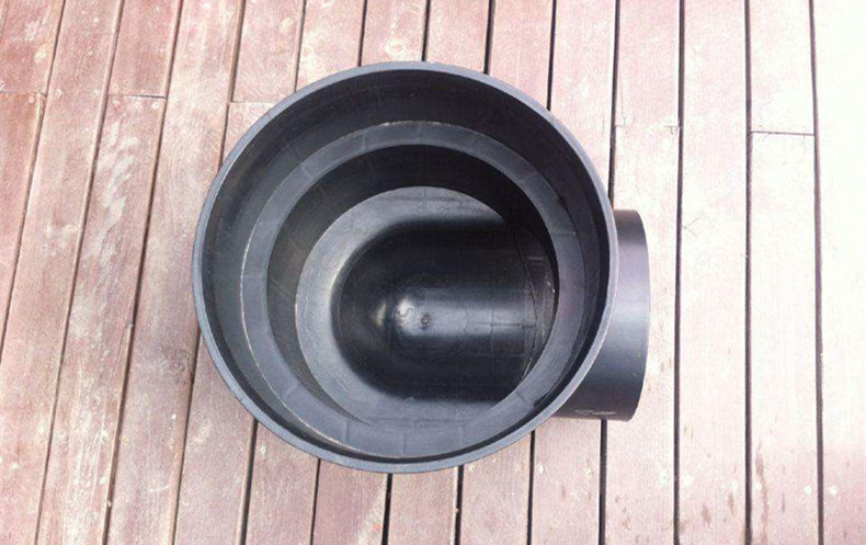 湖南长沙流槽式90度井座 塑料检查井315*200雨水井厂家直销