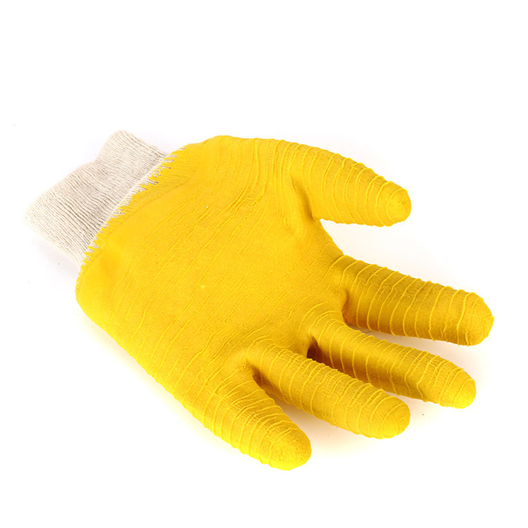 低温防护手套 柔软绒布乳胶皱纹全挂手套 加厚劳保手套厂家供应