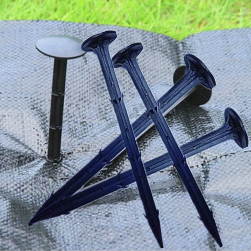 黑色园艺地钉地布钉遮阳网地钉防草布地钉黑色塑料地钉钉子