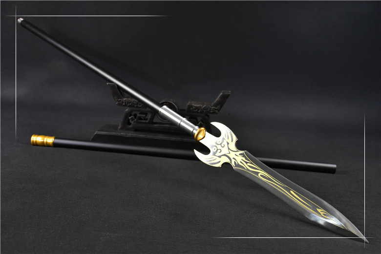 精品霸王枪刀剑十八般兵器长矛红缨枪霸王枪野猪矛武术扎枪未开刃