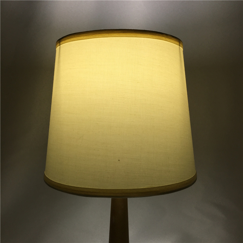 热销经典款 米白色麻布灯罩 酒店客房台灯落地灯装修工程布艺灯罩