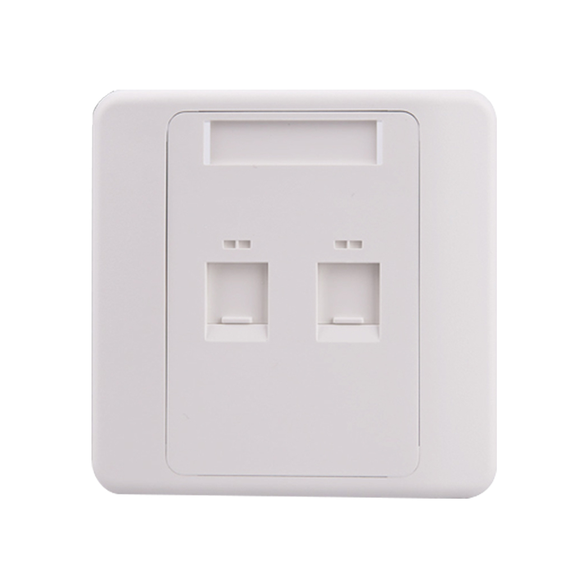 泛达双口网络信息面板cfpl86f2saw斜角45度单孔四口电话