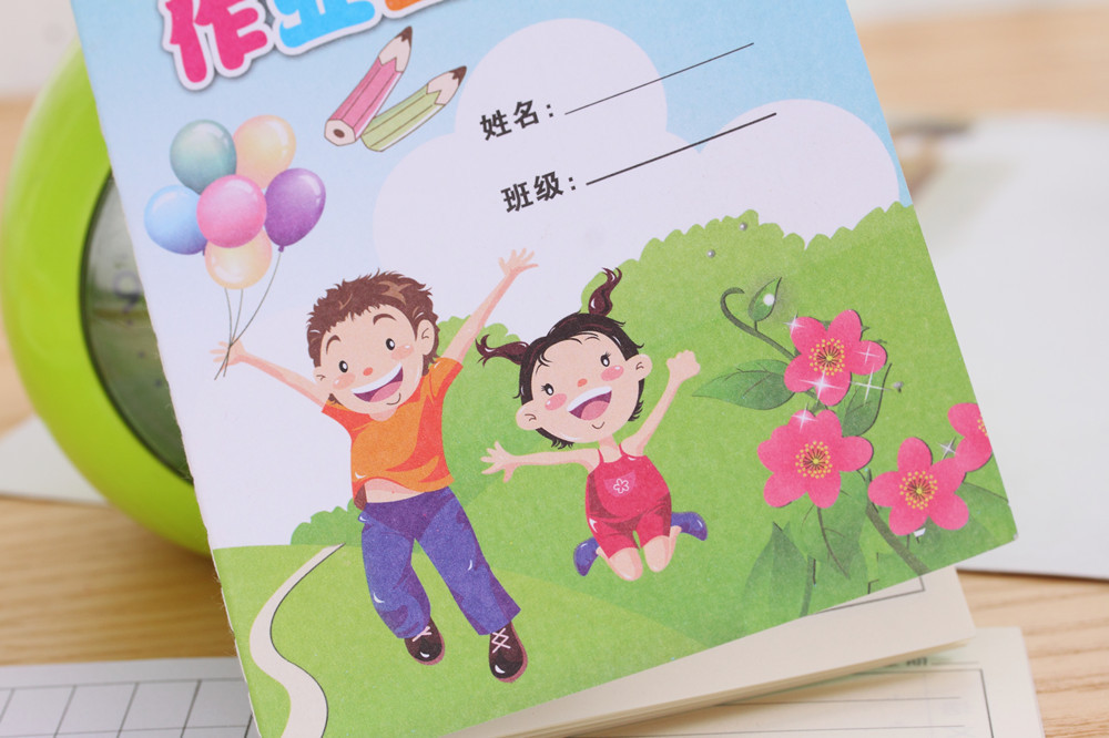 卡通小学生家庭a6作业登记本学生记作业本子练习本作业本写字记录