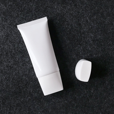 现货50g白色椭圆扁软管 50ml粉底液瓶bb霜防晒霜包材化妆品软管