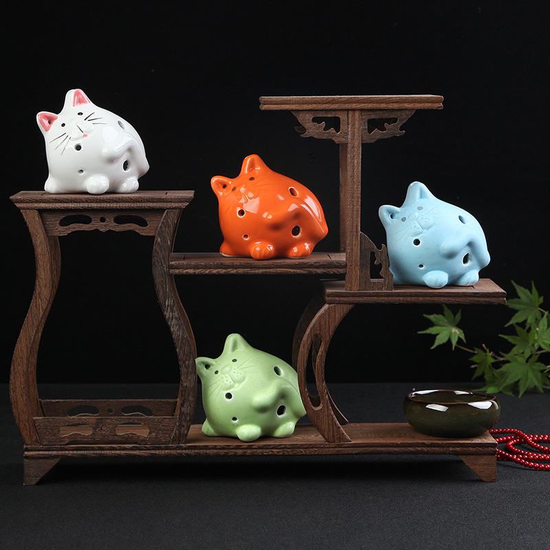 批发6孔龙猫造型系列陶笛 6孔陶笛 创意礼物 景点,摆摊专用