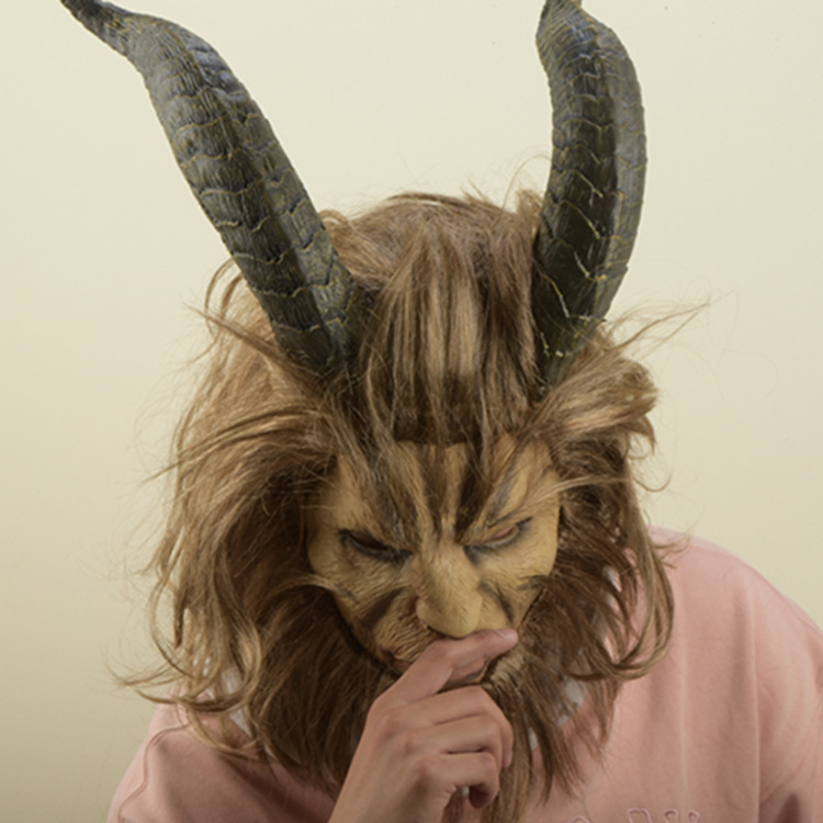 动漫美女与野兽面具头套cosplay 万圣节王子野兽面具