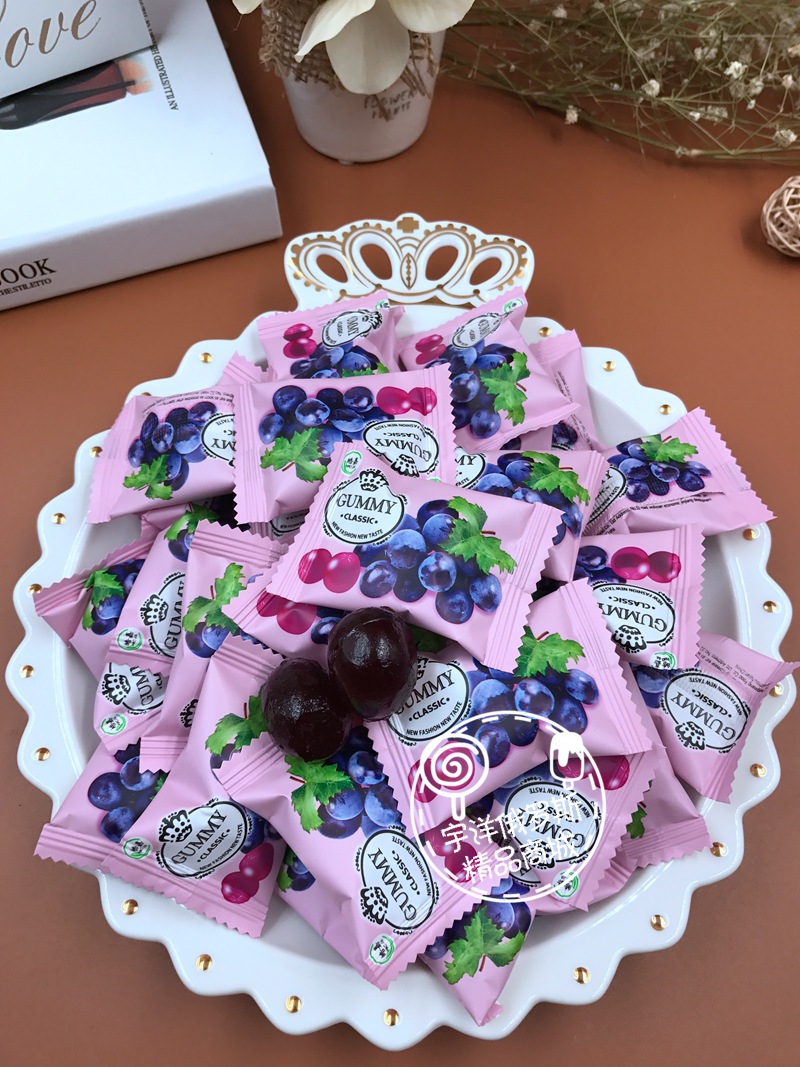 蓝莓软糖 q弹软糖 喜糖 休闲零食