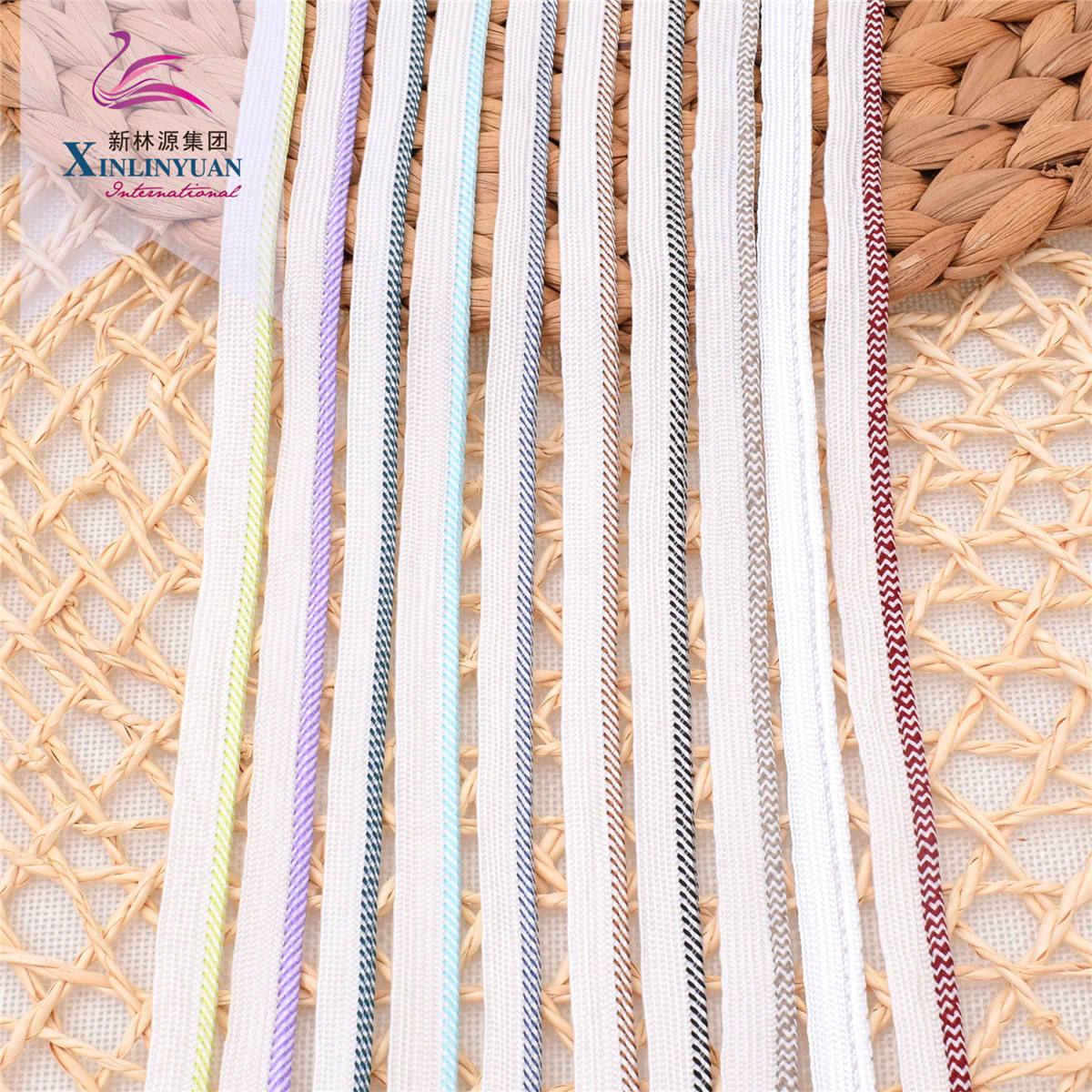 低价批发zm061系列子母带嵌边绳 家纺被子枕芯抱枕服装滚边镶嵌边