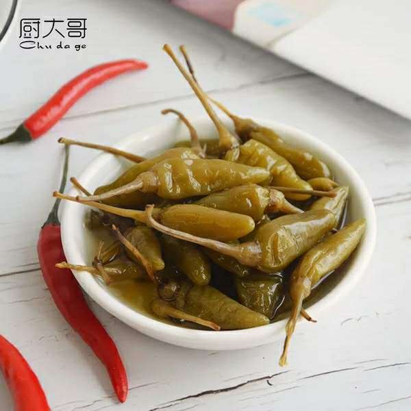 厨大哥野山椒240g四川野山椒凤爪新鲜泡椒四川泡菜(20瓶/箱)