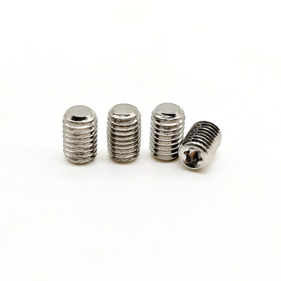 m5*8梅花槽机米螺丝 304不锈钢平端紧定螺钉无头机米顶丝止付螺丝
