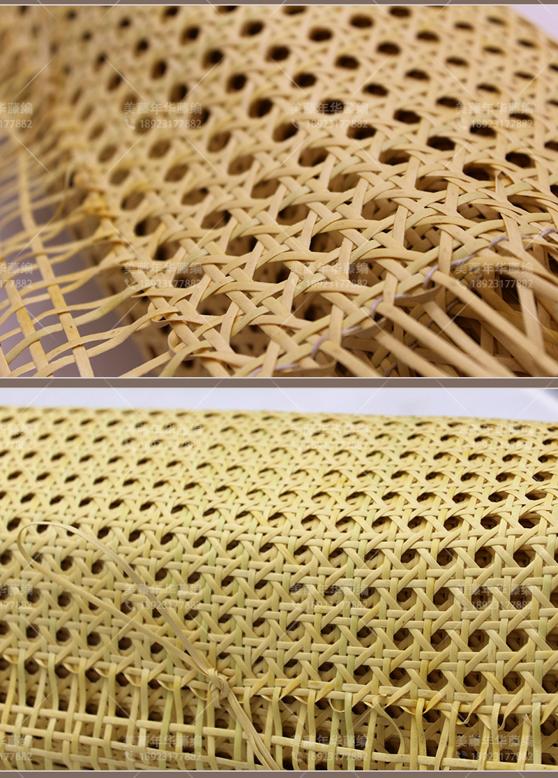 藤编工厂pvc材料六角眼笪塑料八角网孔辅料有孔藤椅席镂空户外