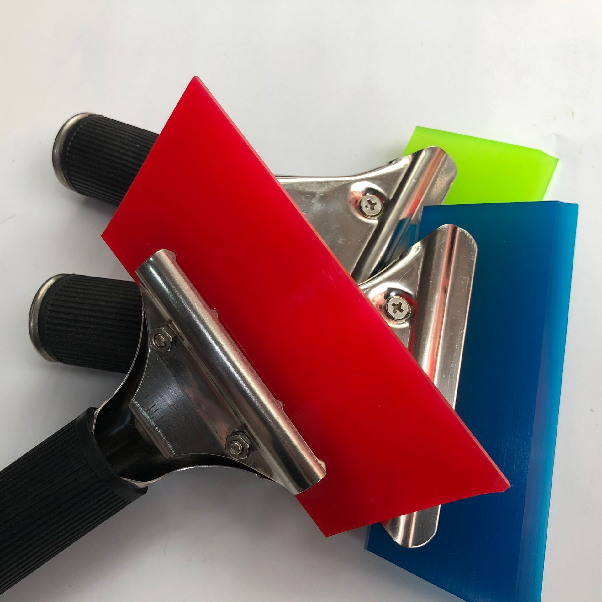 牛津刮板短柄贴膜 金属工具硅胶玻璃刮水挤水牛筋刮板美缝剂洗车