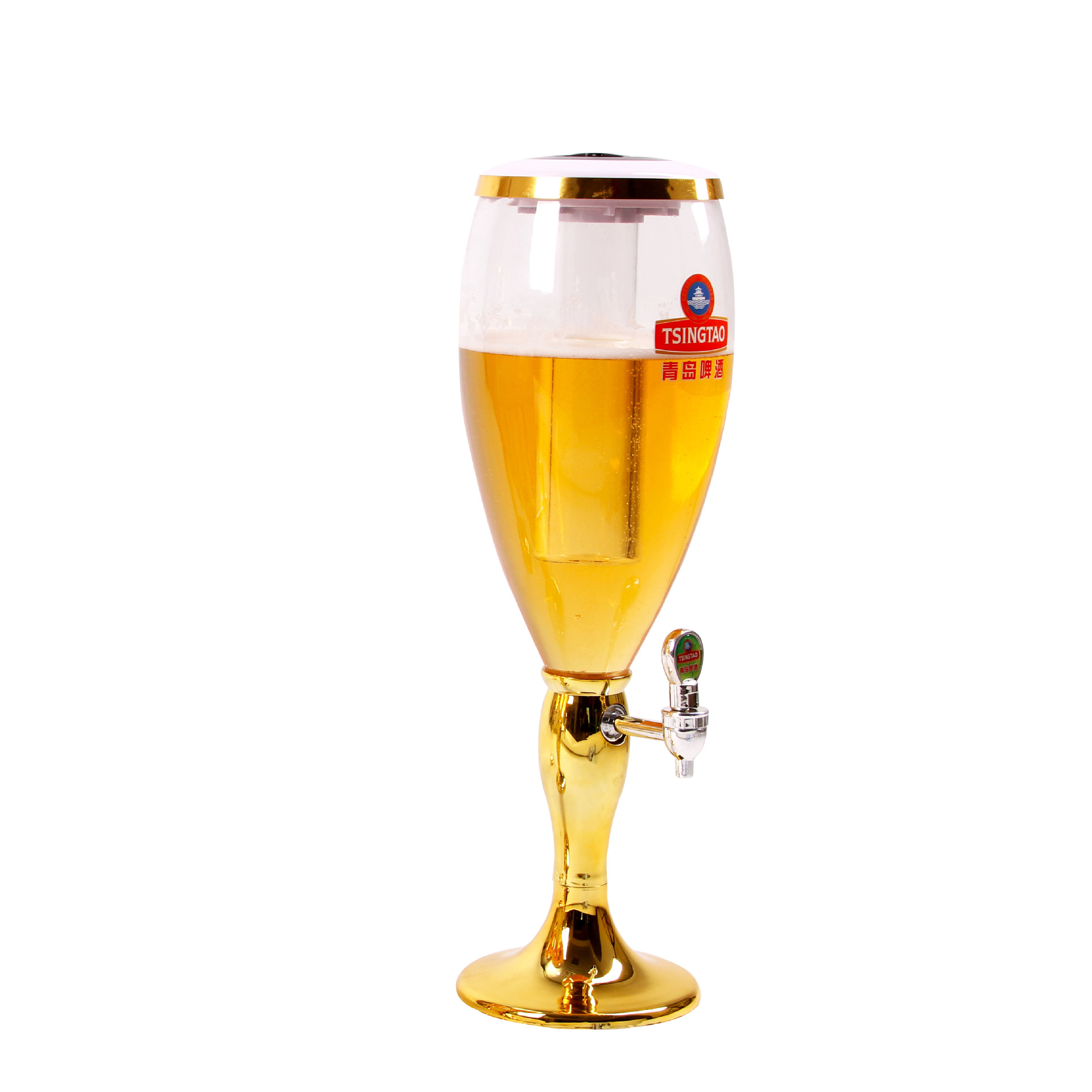 3l酒塔 鸡尾酒酒炮 pet啤酒桶 酒吧分酒器 发光酒具 预调酒混饮塔