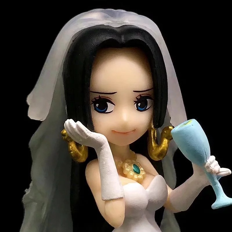 海贼王 路飞 女帝 波雅 汉库克 蛇姬 婚礼 结婚场景手办