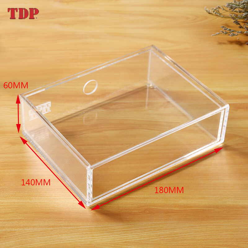 其他有机玻璃制品-厂家直销透明亚克力单层抽屉式化妆品桌面首饰收纳