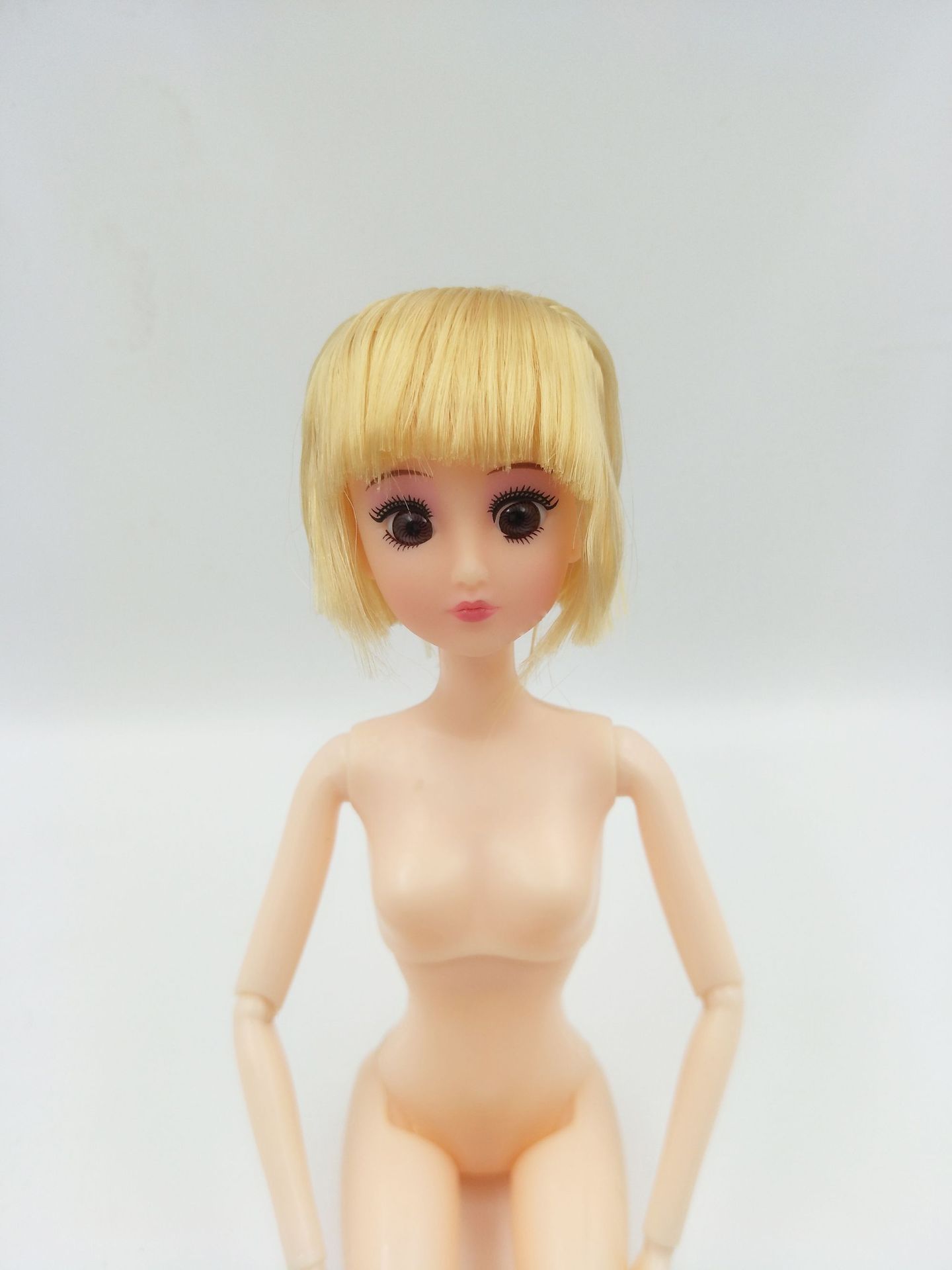 29cm巴比娃娃3d真眼裸娃素体蛋糕装饰模具烘焙模型婚纱公主