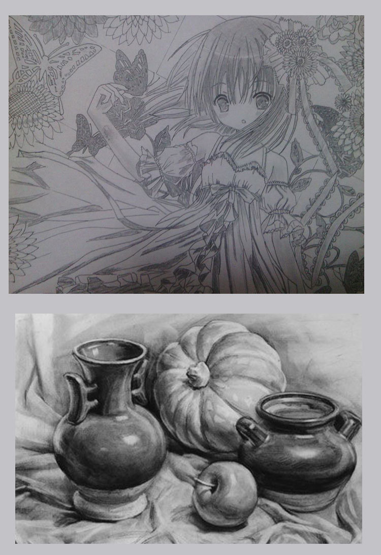 艺人泰斗8k4k素描纸20张铅画纸美术考试绘画速写纸加厚全木浆原色