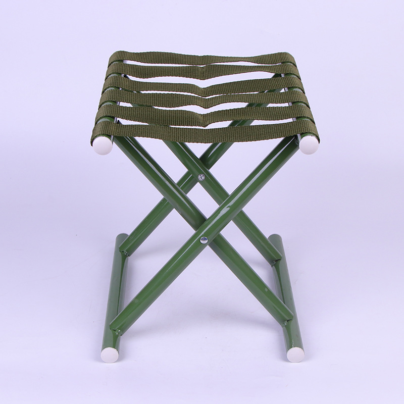 厂家直销钢管马扎折叠式马扎加厚加粗军工马扎钢管钓鱼凳厂家批发