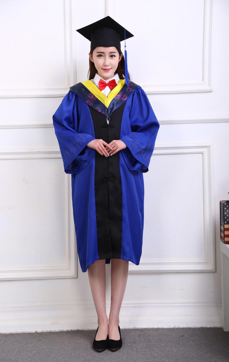 学士服学位服文理科硕博士服毕业照礼服送垂布学士帽