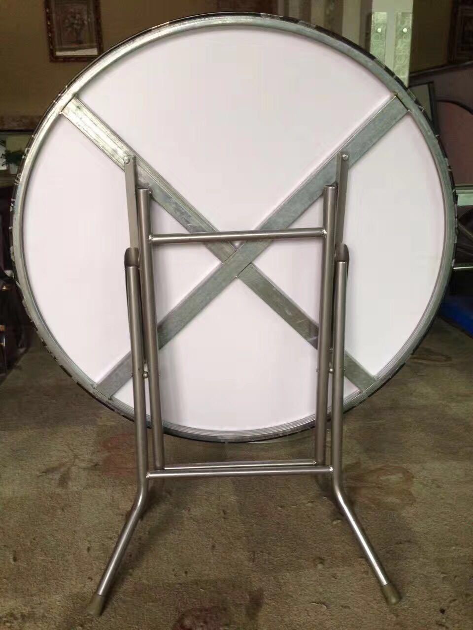 不锈钢1米圆桌面