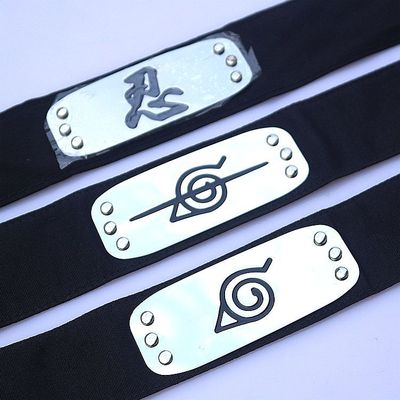 火影忍者护额cos道具木叶叛忍鸣人佐助头带发带头巾动漫周边批发