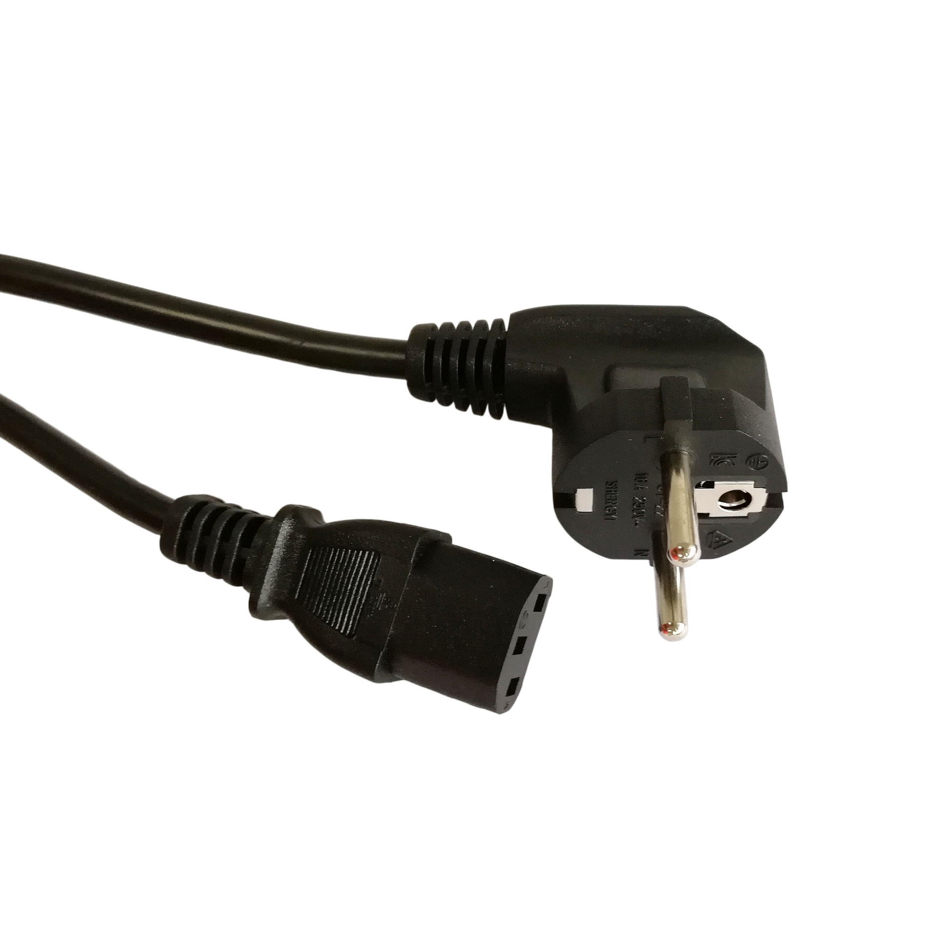 075纯铜欧规插头电源线