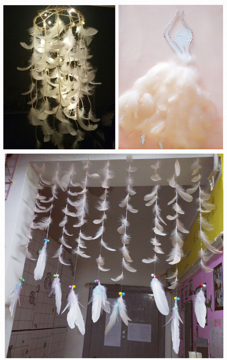 软羽毛手工彩色羽毛diy装饰饰品 儿童创意美术课程创意制作材料