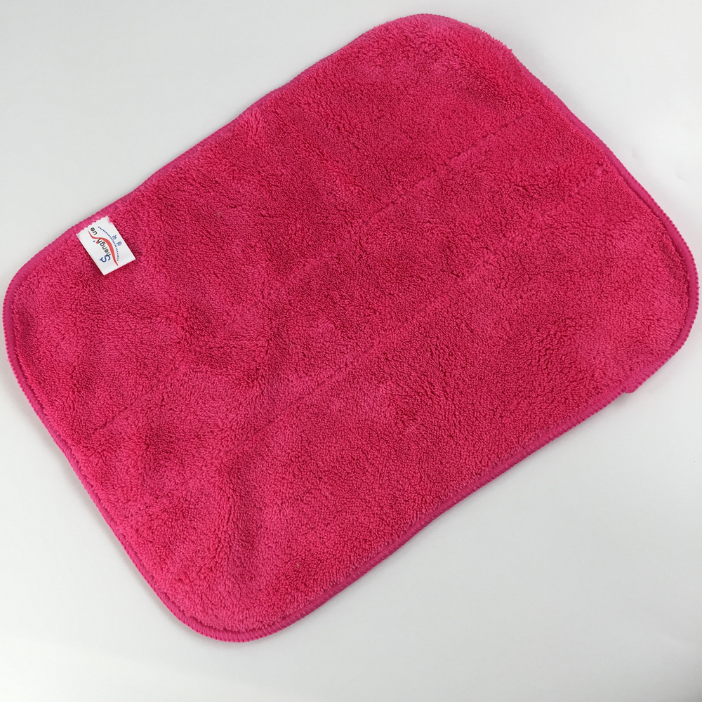 供应40*50cm超细纤维珊瑚绒抹布 加厚吸水家居厨房双面抹布