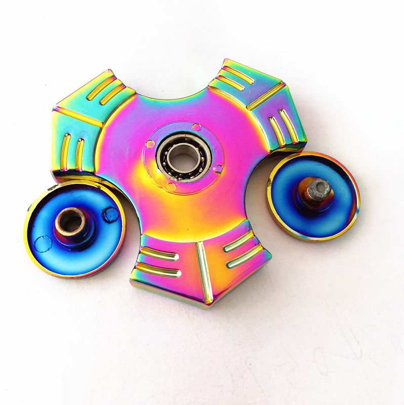 八卦指尖陀螺欧美金属炫彩成人减压儿童益智玩具锌合金手指陀螺