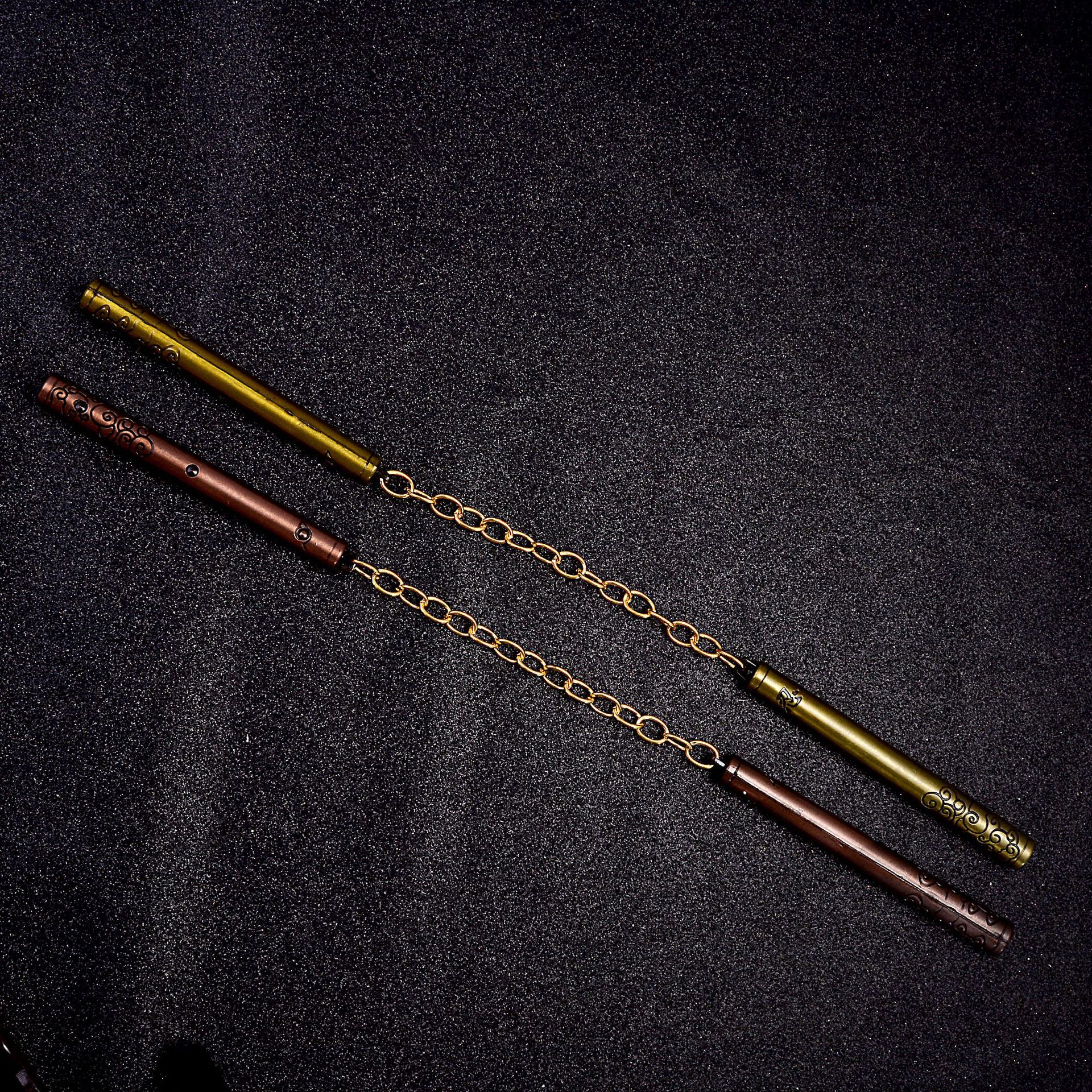 景区庙会热卖合金双节棍兵器 双截棍玩具模型摆件表演道具批发