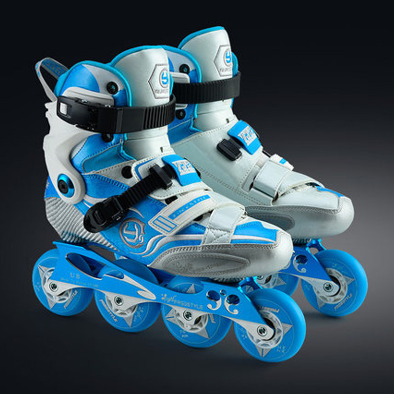 freestyle费斯yjs专业直排轮滑鞋成人男女花式鞋碳纤维高端平花鞋