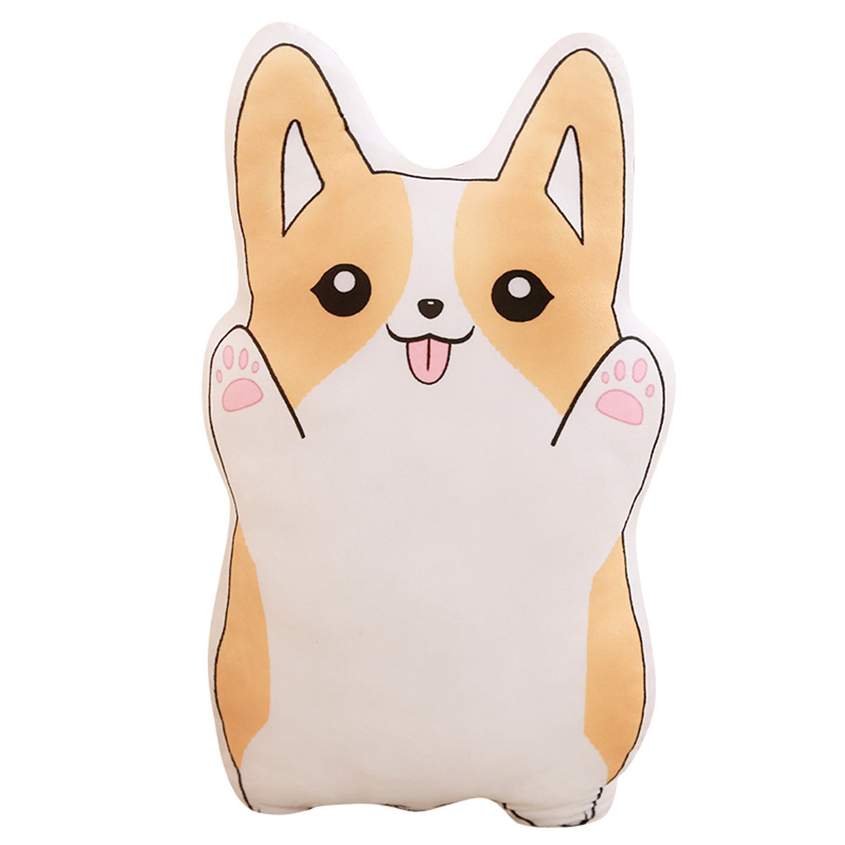 柴犬抱枕卡通可爱靠枕毛绒玩具动物靠背午睡枕靠垫韩国搞怪礼物