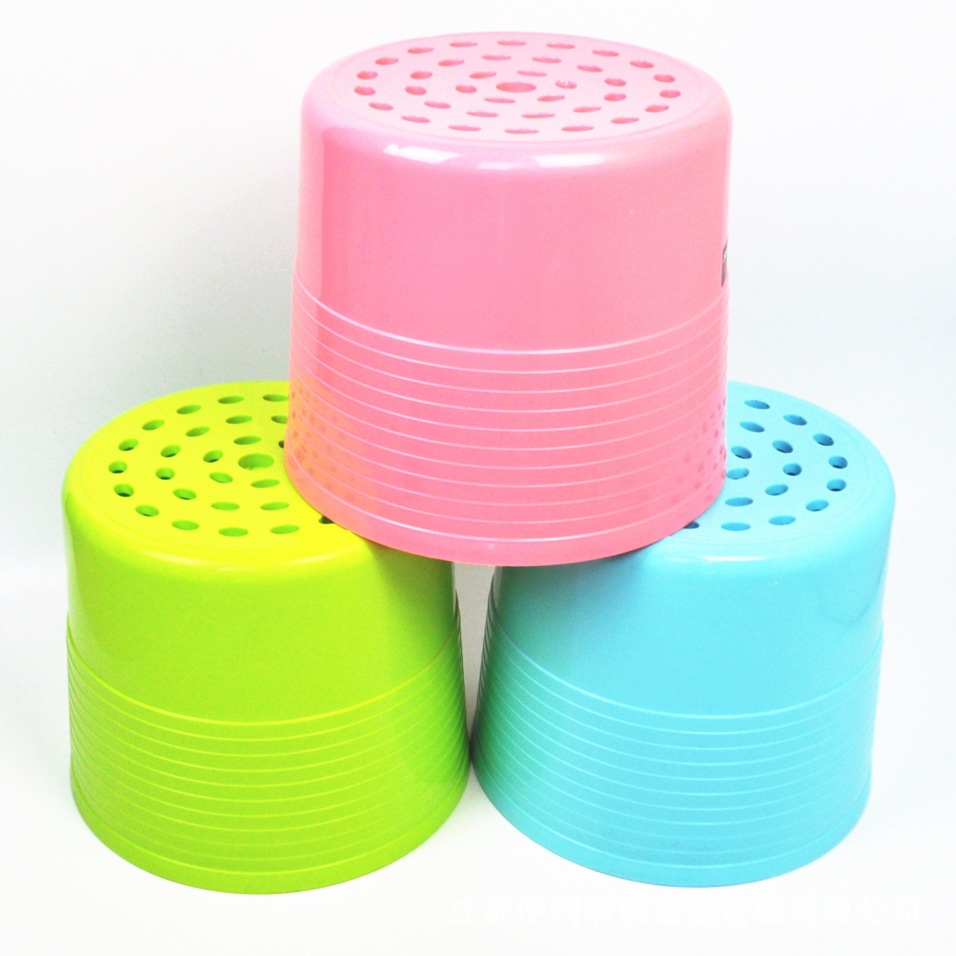 家用加厚塑料圆筒凳子时尚茶几凳儿童矮凳子成人小板凳圆凳换鞋凳