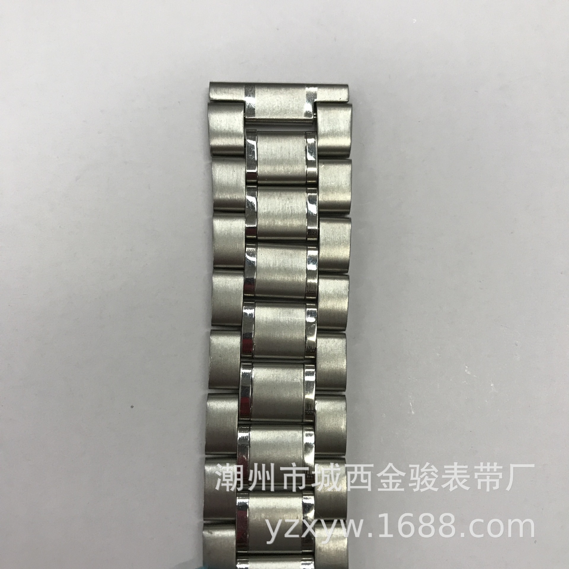 Watch Strap Steel Band Solid Core White 20mm Flat Head Men's Watch Strap in Stock