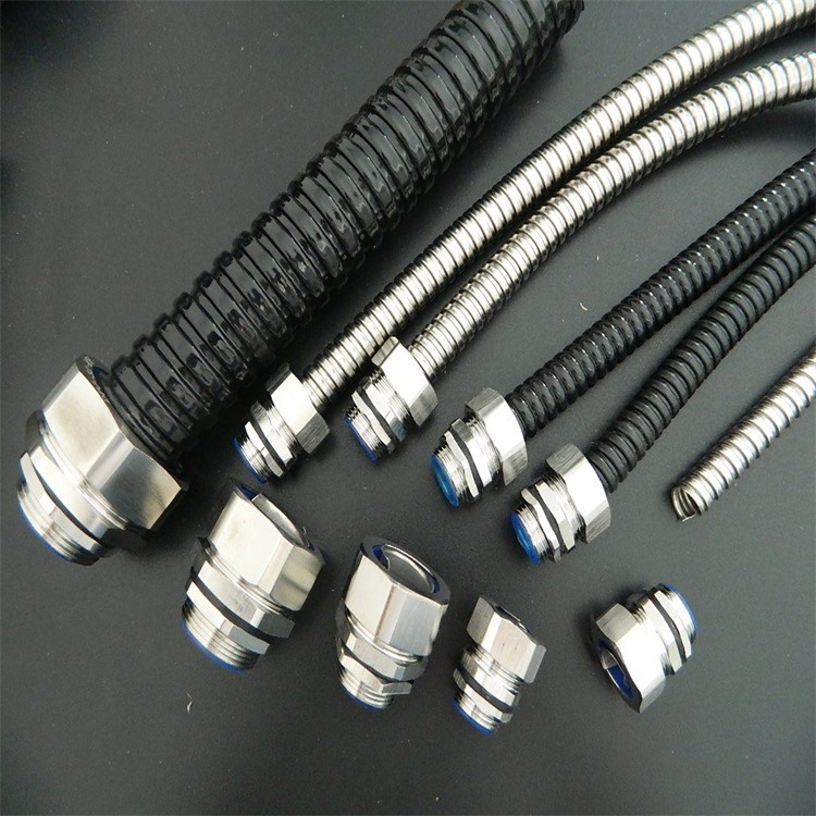 304不锈钢电缆管接头 外螺纹金属软管防水接头m20*1.