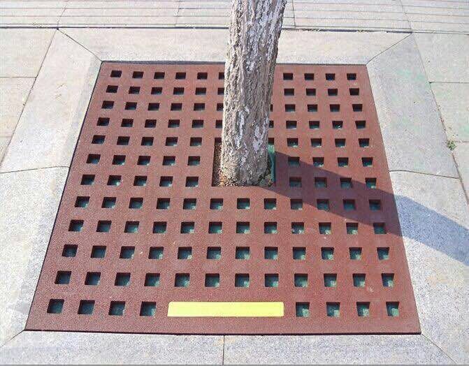 厂家批发橡胶胶丝制作环形树围 圆形树围 人造草坪