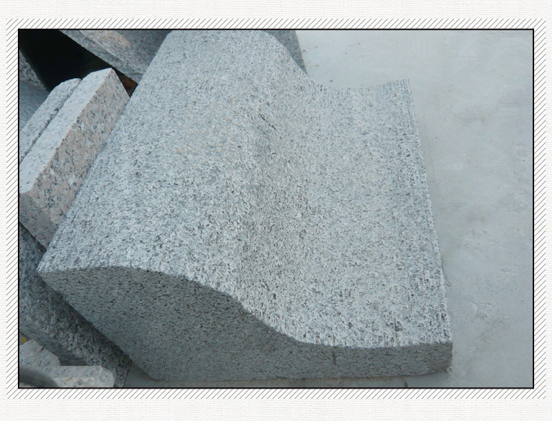 花岗岩-浅灰色花岗岩s型路边石 弧形路缘石 电脑仿型路侧石定制 价格