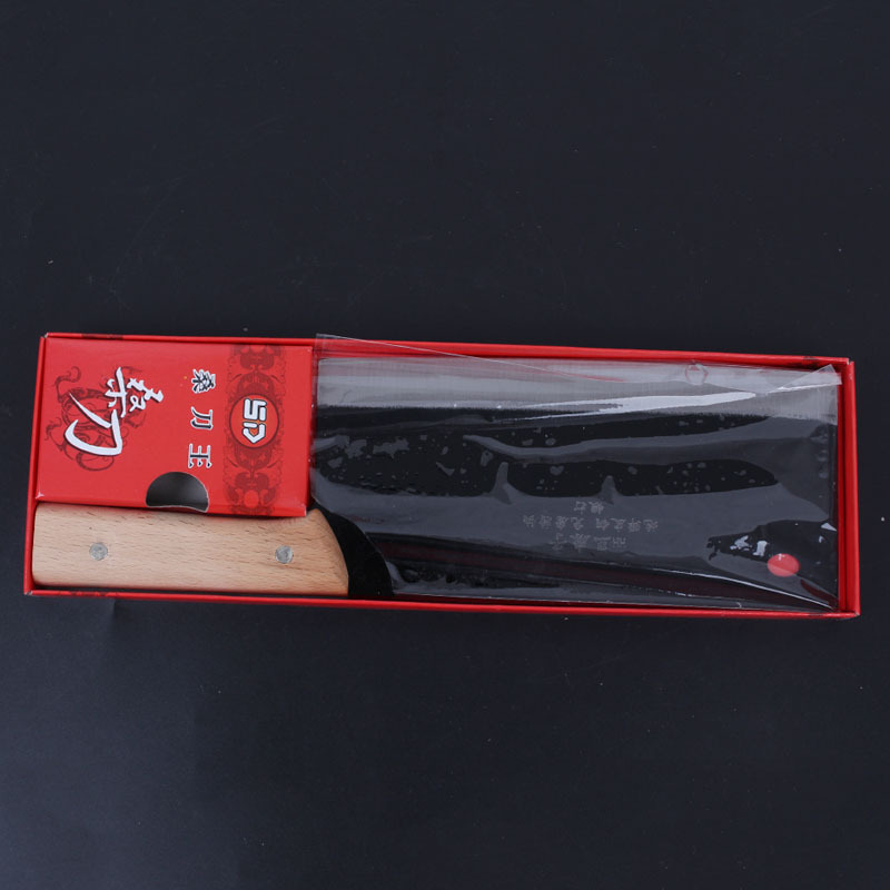 Factory Supply Kitchen Knife Mulberry Knife King Clip Kitchen Knife Slicing Knife Boxed Household Kitchen Knife Old-Fashioned Iron Knife