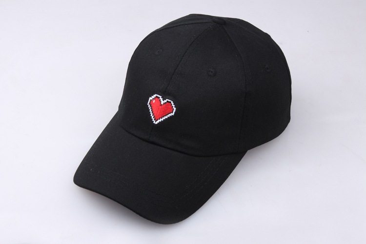 Korean-Style Simple Sweet Peaked Cap Korean-Style Fashionable Casual All-Match Japanese Style Embroidery Love Lace-up Baseball Cap Women's Hat