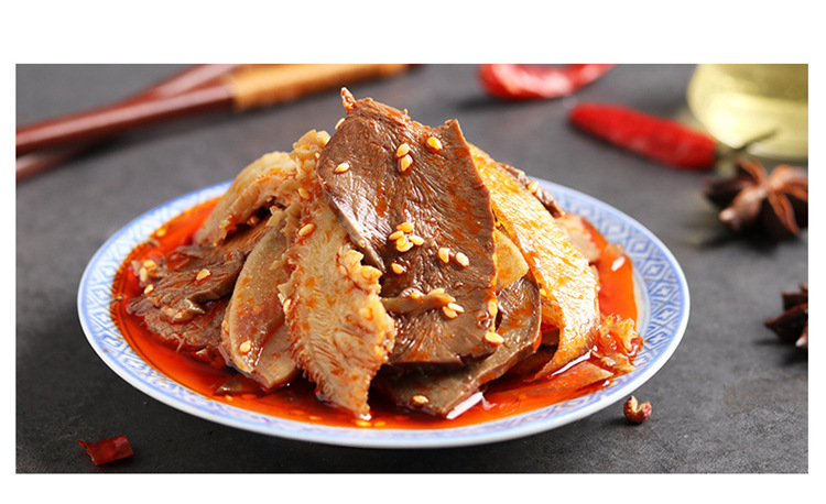 四川特色麻辣夫妻肺片ktv肉类零食 酒店凉菜开袋即食40包/箱批发