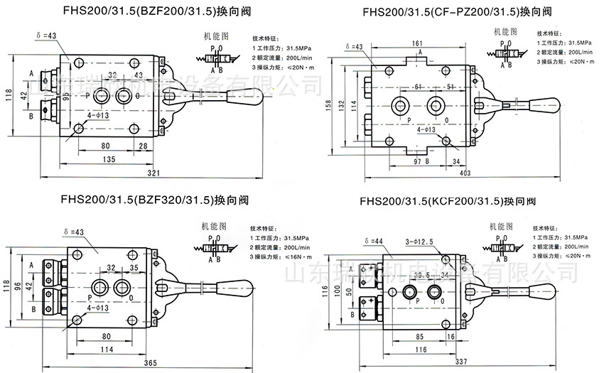操纵阀组厂家现货直供fhs200支架换向阀矿用液压支架配件