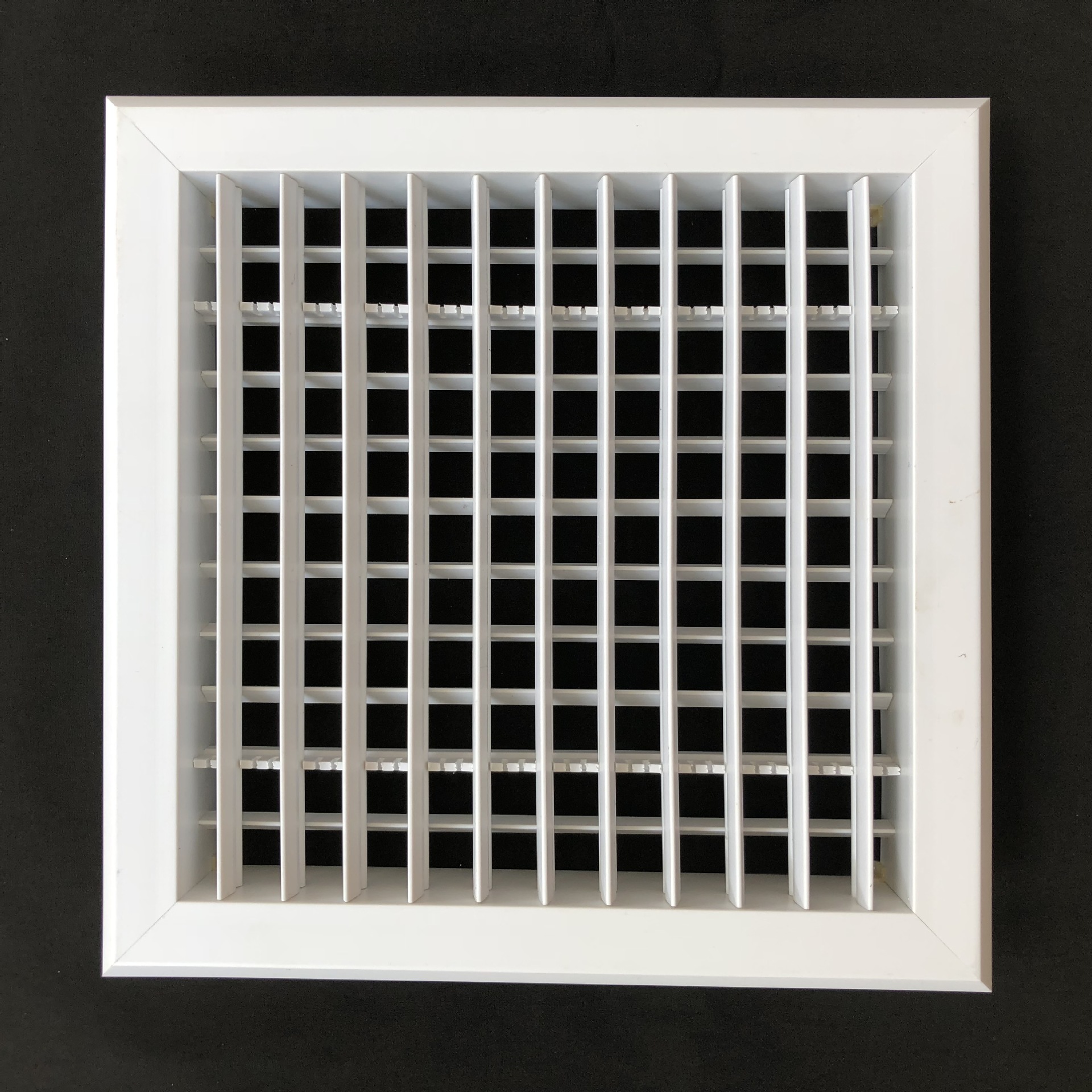 厂家直销abs塑料防结露双层可调百叶送风口加工定制